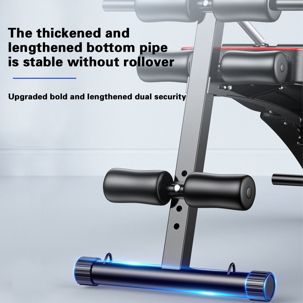 Sit Up Bench Adjustable Core ABS Workout Multipurpose Thigh Support For Home Gym