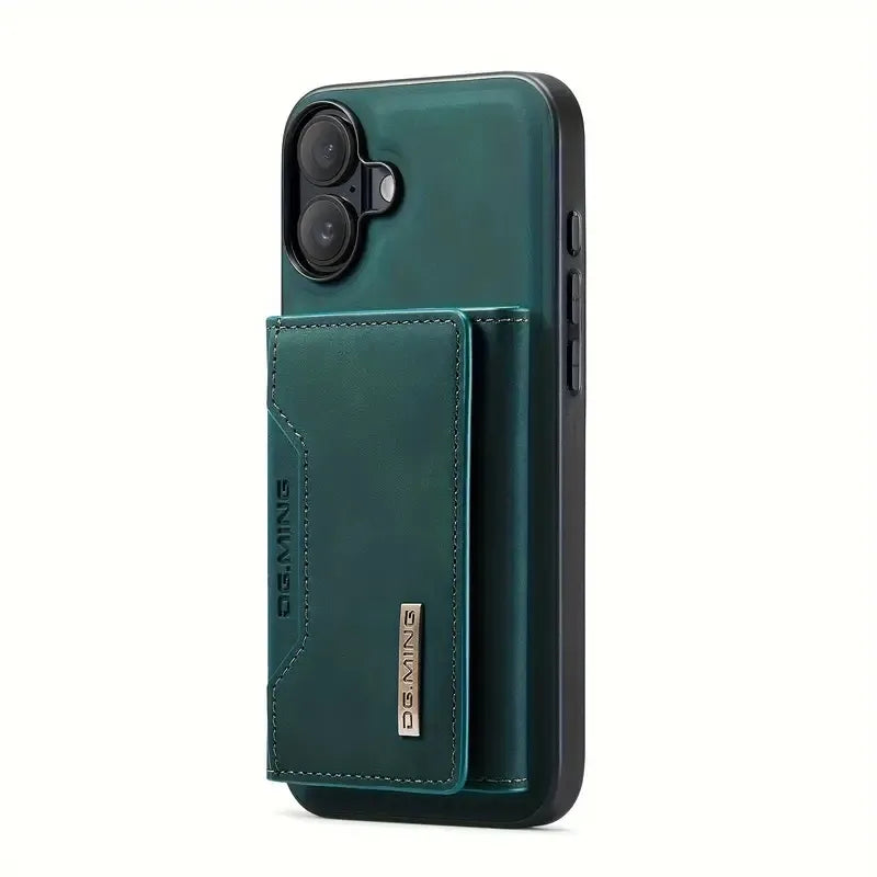 M2 Magnetic Card Holder Protective Cover - For IPhone 16 Pro Max & 15 Pro Max - Split Mobile Phone Case - - Protects Phone & Holds Cards - Great Gift For Tech Lovers.(Iphone 16 (6.1inch)2024)