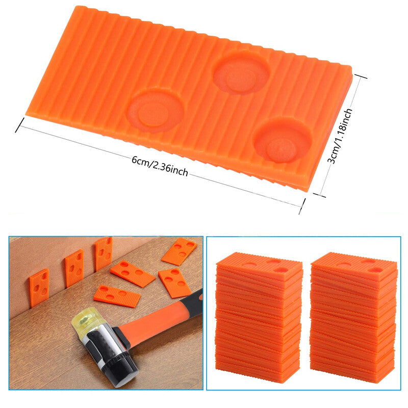 Laminate Wood Floor Fitting Installation Wooden Kits 60 Spacers Home DIY Tool