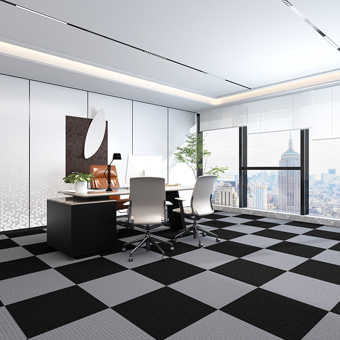 NEW 20x Carpet Tiles 5m2 Commercial Retail Office Home Shop Premium Flooring 50x50cm UK