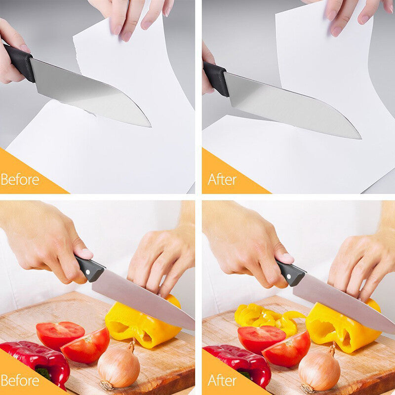 4 In1 Knife Sharpener Kitchen Grinder Diamond Knives For Sharp Scissors Tool UK