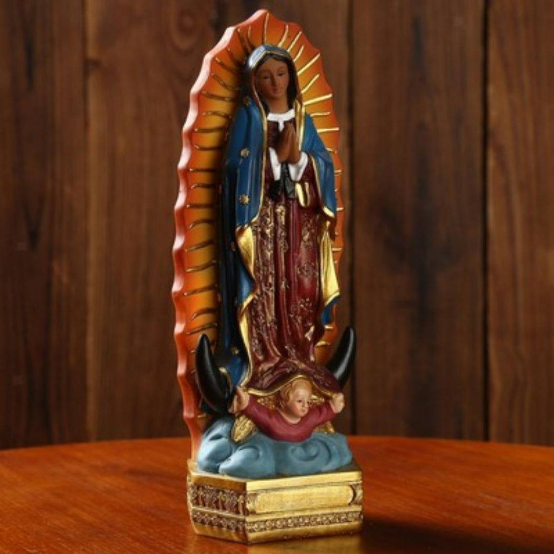 Beautiful Guadalupe  Mary Statue Religious Gift Xmas Home Decor