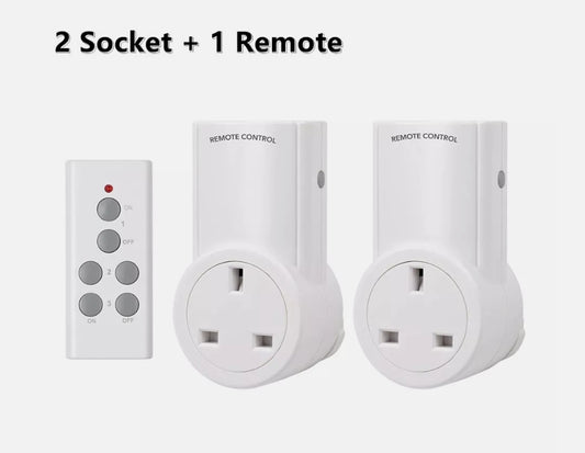 1-5 Remote Control Sockets Wireless Home Mains Power Outlet Pack UK Plug