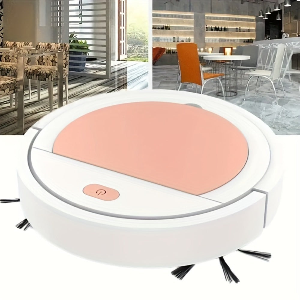 Intelligent Sweeping Robot Suction Drag Integrated, Rotating Sweeping Clean No Dead Angle, Large Capacity Endurance Low Noise, Thin Body Intelligent Sweeping Machine,Random Model