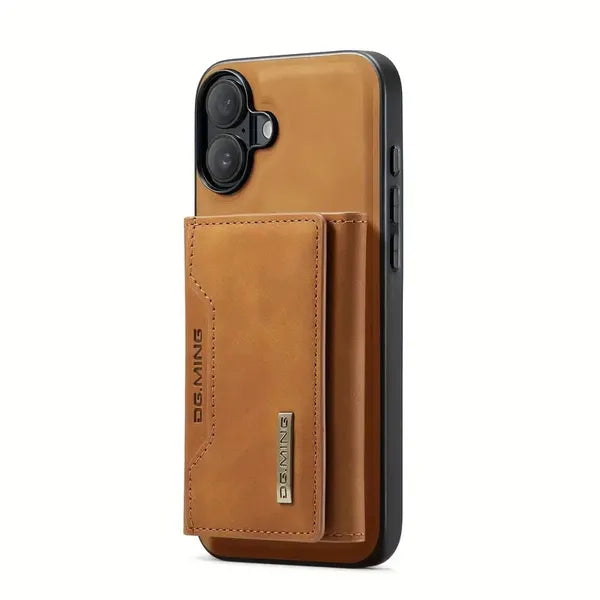 M2 Magnetic Card Holder Protective Cover - For IPhone 16 Pro Max & 15 Pro Max - Split Mobile Phone Case - - Protects Phone & Holds Cards - Great Gift For Tech Lovers.(Iphone 16 (6.1inch)2024)