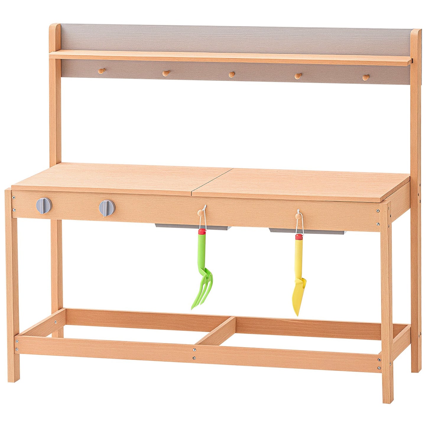 Mud Kitchen For Kids, Wooden Toy Play Kitchen Set With Accessories, Outdoor Grocery Store Playset, Pretend Play Outdoor Kitchen For Boys And Girls, Toddler Play Kitchen With Stoves And Sink