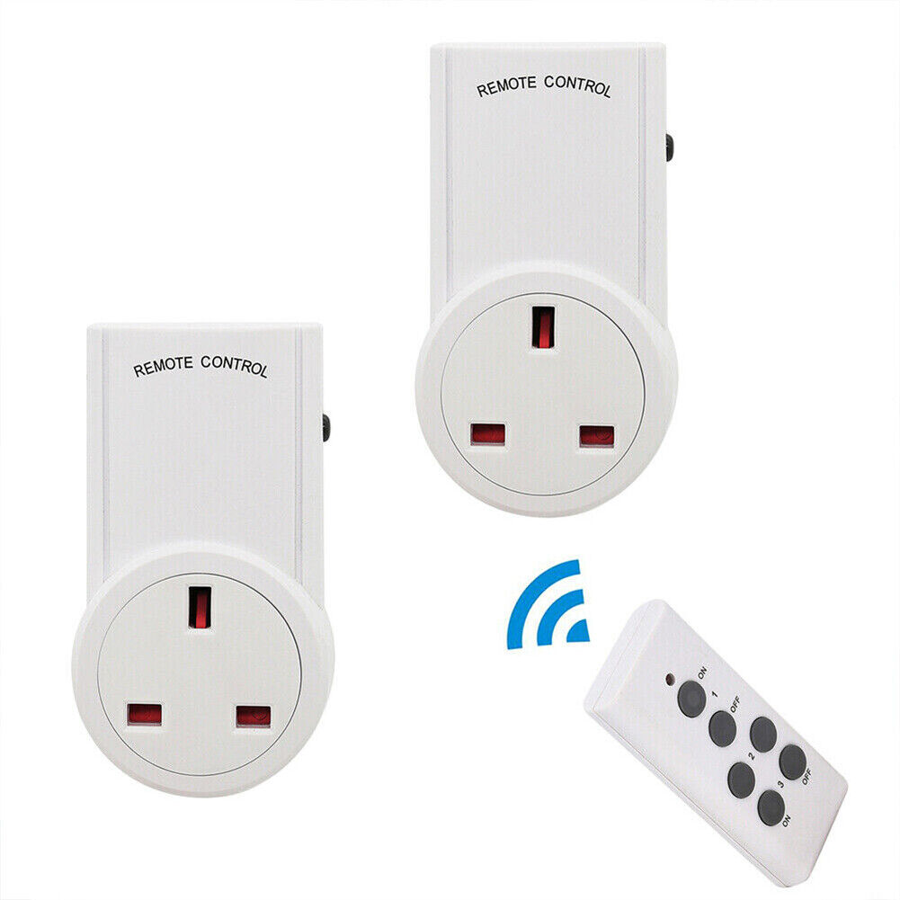 1-5 Remote Control Sockets Wireless Home Mains Power Outlet Pack UK Plug