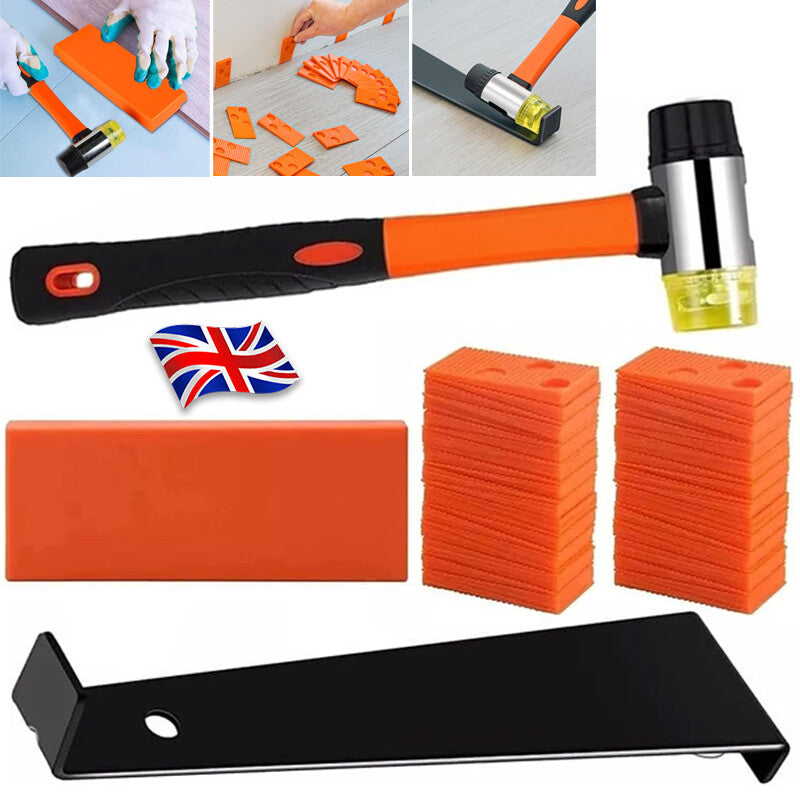 Laminate Wood Floor Fitting Installation Wooden Kits 60 Spacers Home DIY Tool