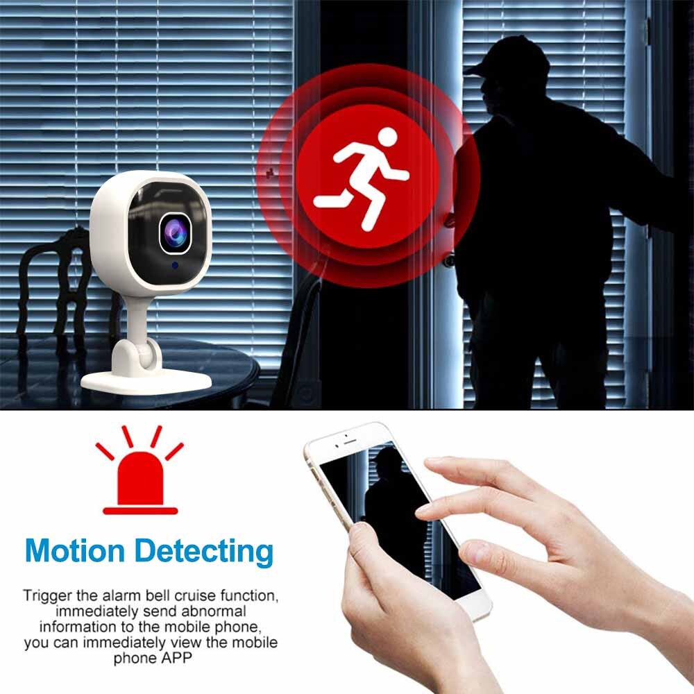 1080P HD Mini Security IP Camera CCTV Wireless WiFi Home Indoor Night Vision Cam