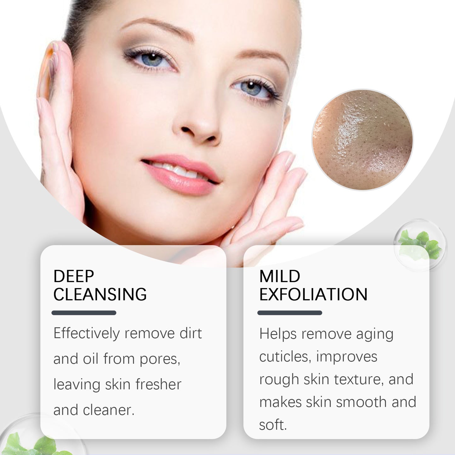 OUHOE Pore Cleaning Mud Mask Stick, Brightening Skin, Moisturizing And Cleansing Facial Skin Hydrating And Brightening Mask
