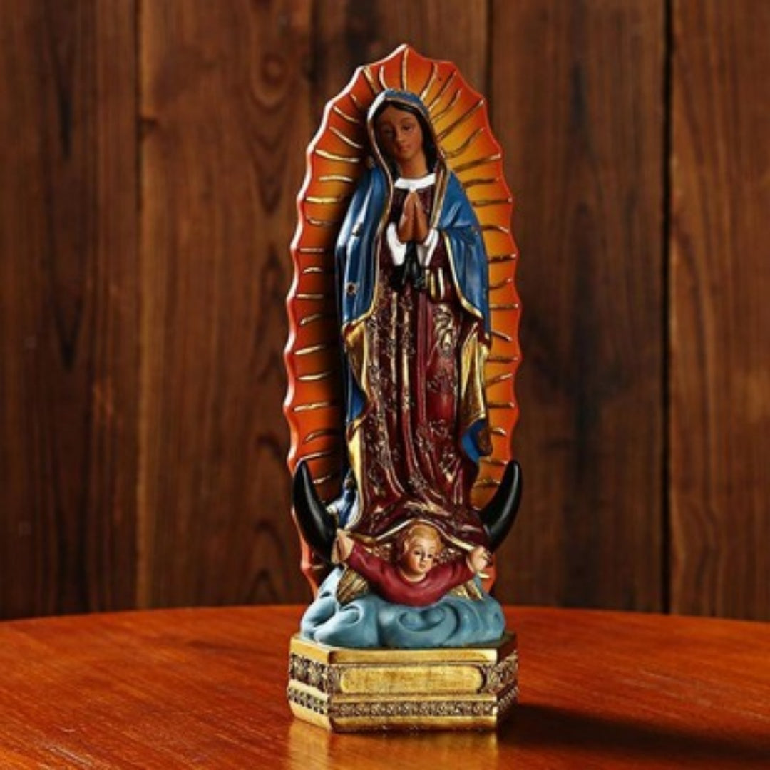 Beautiful Guadalupe  Mary Statue Religious Gift Xmas Home Decor