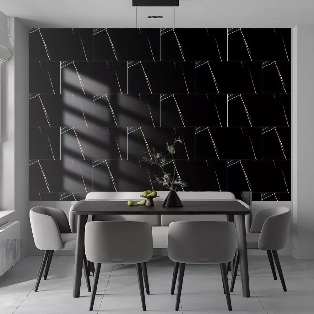 10x Marble Tiles Sticker Self-Adhesive Stick On Kitchen Home Wall Bathroom Decor