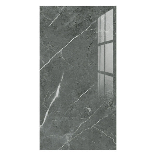 Marble Tiles Sticker Self-Adhesive Stick On Kitchen Home Wall Bathroom Decor--10pcs Dark Gray