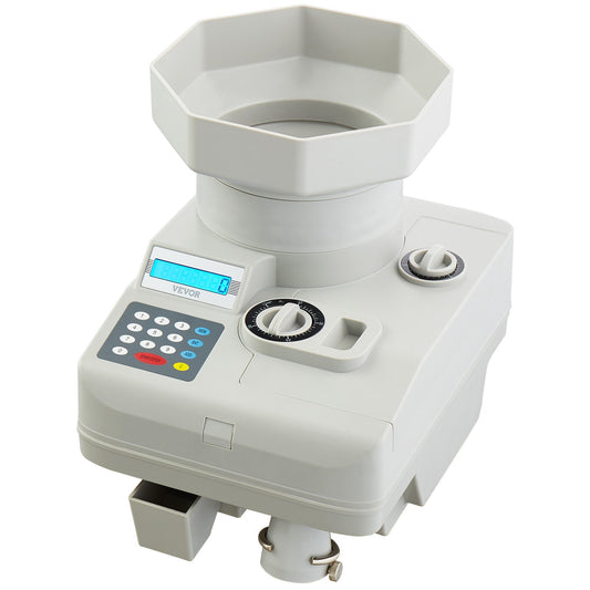 High Speed Coin Counter, Professional Coin Sorter With Anti-Jam Tech, Heavy Duty Bank Grade Automatic Coin Sorter And Wrapper Machine For All Coins, Suitable For International Coins And Tokens