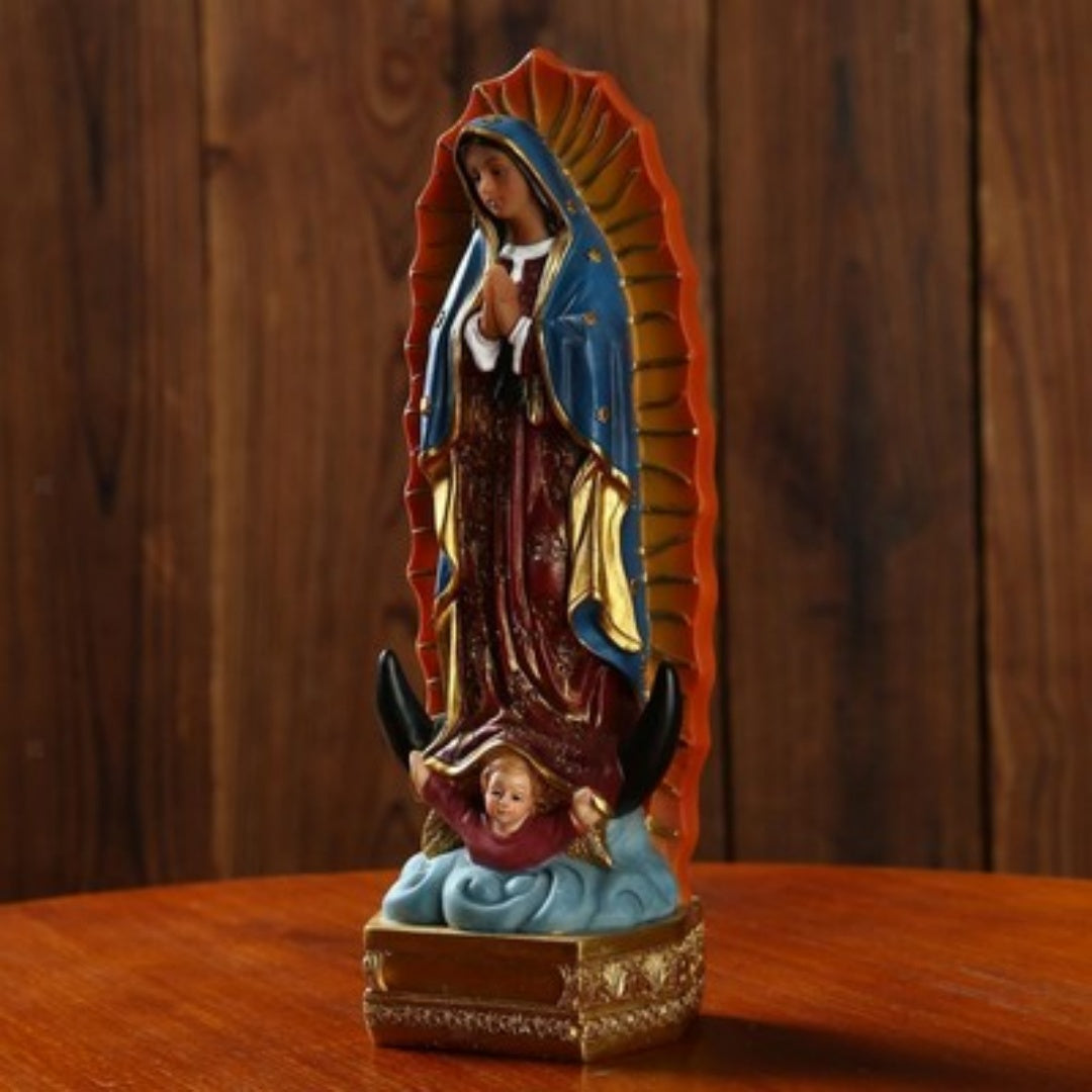 Beautiful Guadalupe  Mary Statue Religious Gift Xmas Home Decor