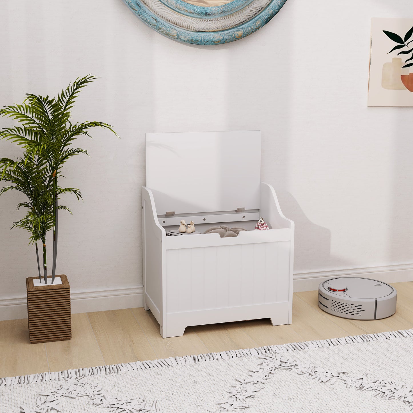 61L Home Storage Chest - White