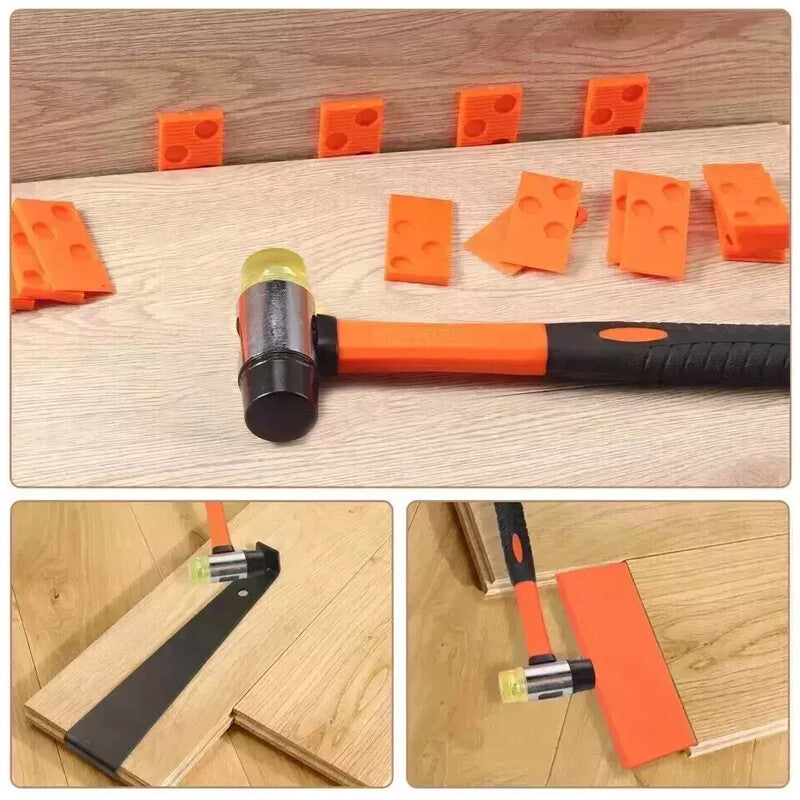 Laminate Wood Floor Fitting Installation Wooden Kits 60 Spacers Home DIY Tool