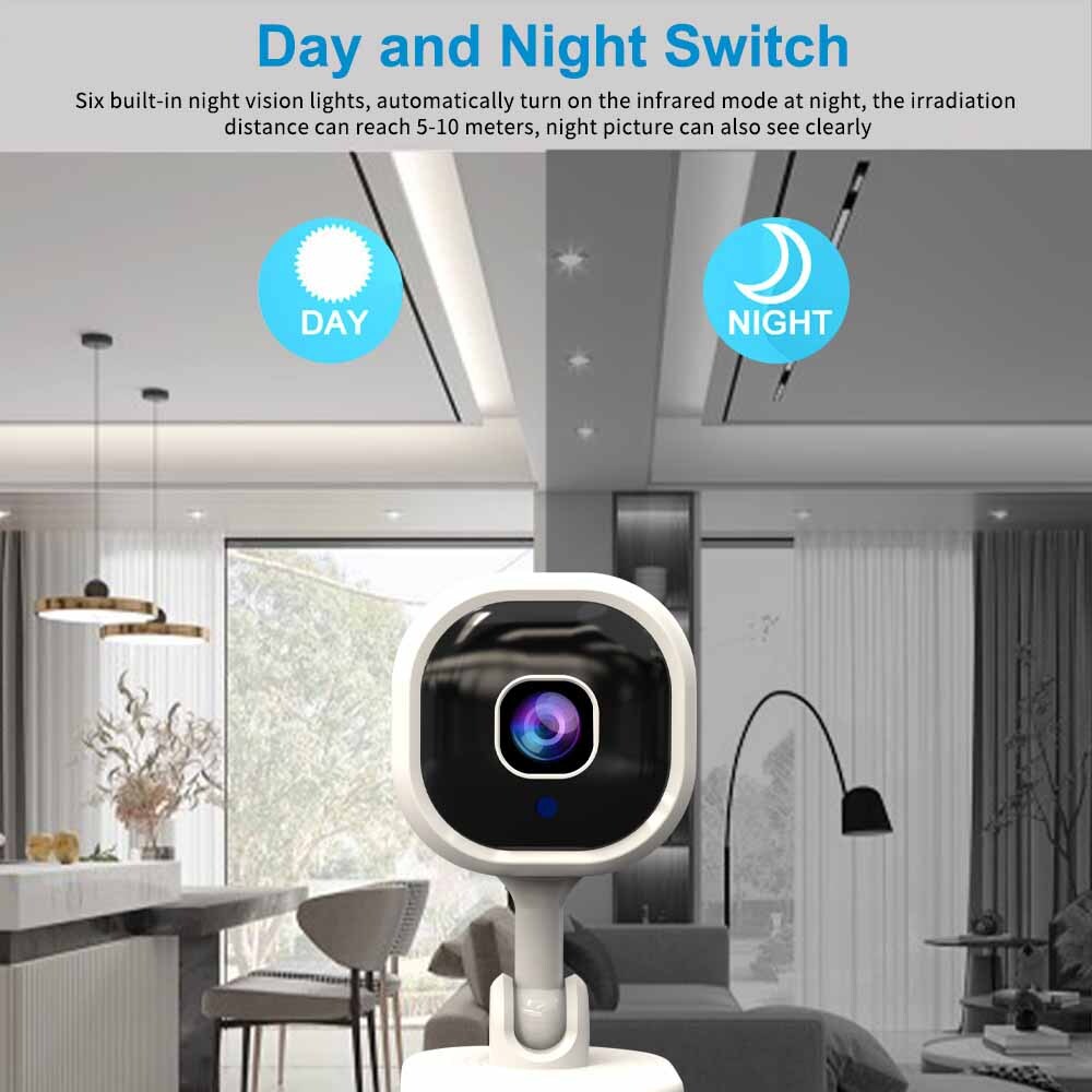 1080P HD Mini Security IP Camera CCTV Wireless WiFi Home Indoor Night Vision Cam