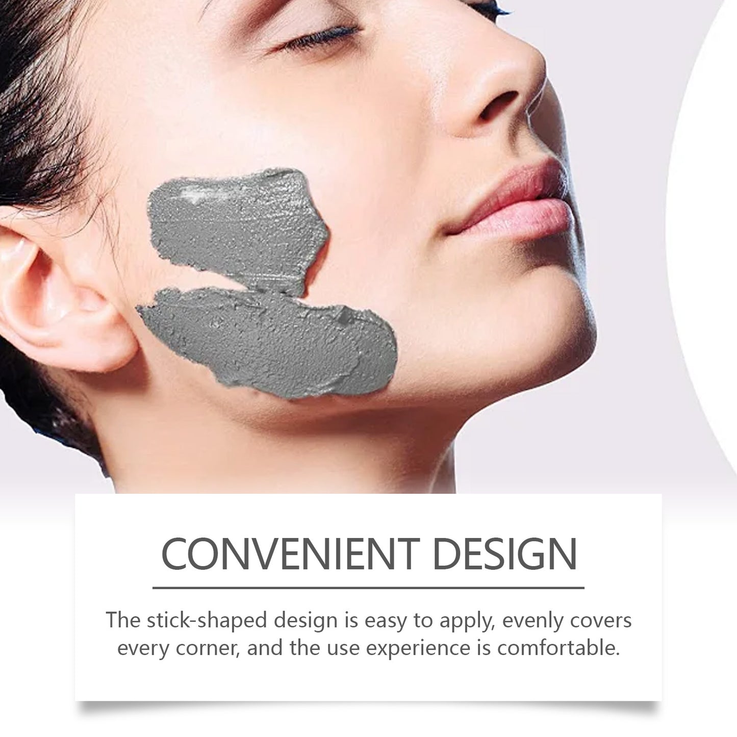 OUHOE Pore Cleaning Mud Mask Stick, Brightening Skin, Moisturizing And Cleansing Facial Skin Hydrating And Brightening Mask